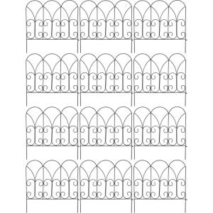Bordure de jardin métal volutes lot de 12