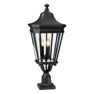 Borne aluminium noire h. 78 cm