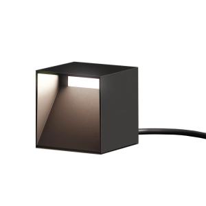 Borne solaire aluminium Aluminium Noir h12cm