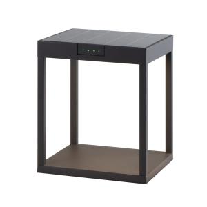 Borne solaire Aluminium Noir H24,5cm