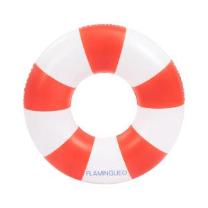 Bouée enfant gonflable double valve PVC donut rouge