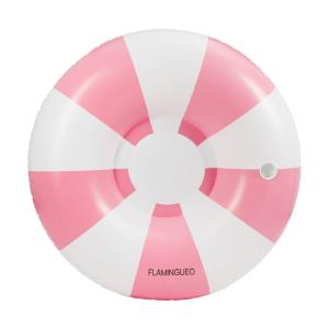 Bouée gonflable avec filet PVC donut rose
