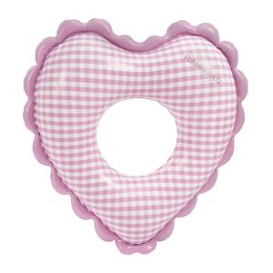 Bouée gonflable double cœur PVC rose