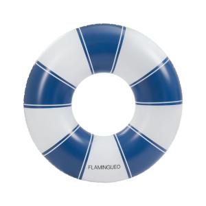 Bouée gonflable PVC donut bleu