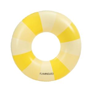 Bouée gonflable PVC donut jaune