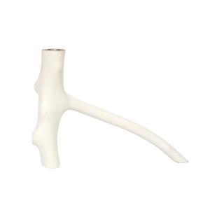 Bougeoir Bois Blanc 20x20x20cm