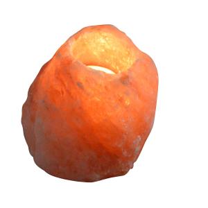 Bougeoir en cristal de sel Himalaya rock 500g