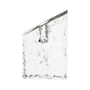 Bougeoir en cristal transparent