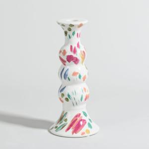 Bougeoir en dolomite multicolore