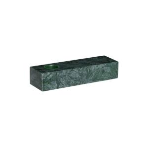 Bougeoir en marbre vert H3