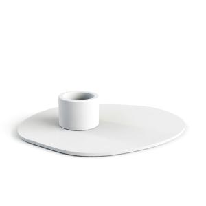 Bougeoir en métal, magnétique blanc, 10x13 cm