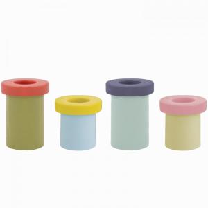 Bougeoir en porcelaine Multicolore