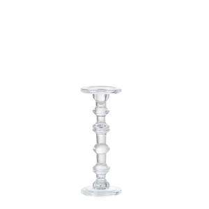 Bougeoir en verre transparent H30