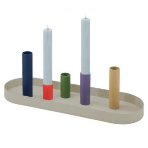 Bougeoir magnétique ovale luna Multicolore