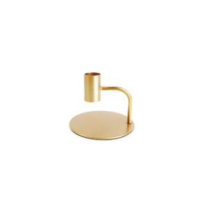 Bougeoir or en métal 10xh8cm
