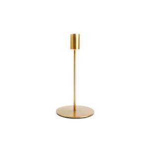 Bougeoir or en métaux 10xh20cm