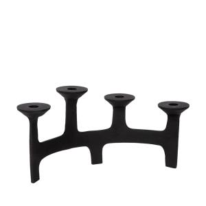 Bougeoir pour 4 bougies en métal laiton antique
