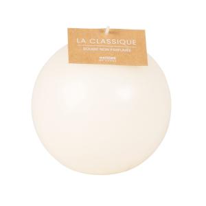 Bougie boule blanche 9x9