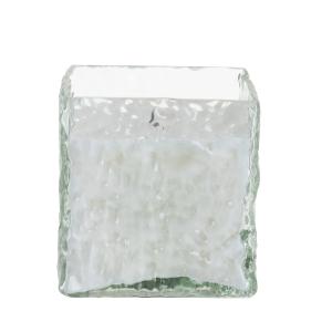 Bougie carrée parfumée en verre H10