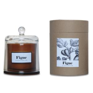 Bougie Cloche Ambre Parfum Figue Boisée