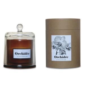 Bougie Cloche Ambre Parfum Orchidée Blanche