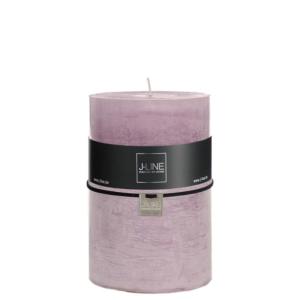 Bougie cylindrique 120H mauve 10x10x15 cm