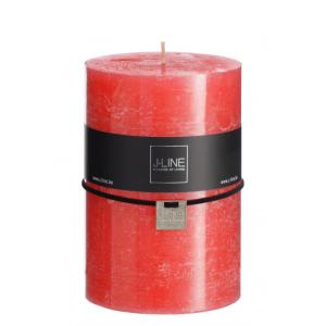 Bougie cylindrique en paraffine rouge 10x10x15 cm