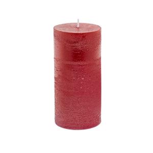 Bougie cylindrique rouge H15
