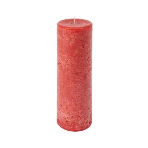 Bougie cylindrique rouge H20