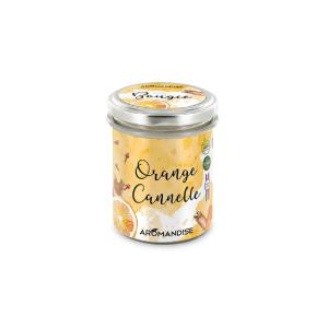 Bougie d'ambiance orange cannelle