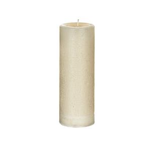 Bougie décorative cylindrique crème H20