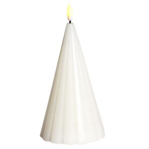 Bougie LED 20cm Blanc