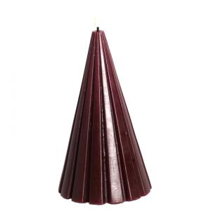 Bougie LED 20cm Bordeaux