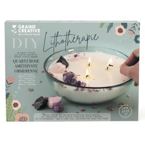 Bougie lithothérapie à faire soi-même