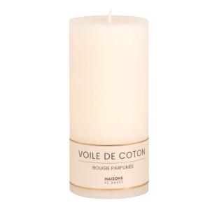 Bougie parfumée blanche H15, 490g