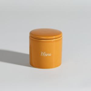 Bougie parfumée en céramique jaune