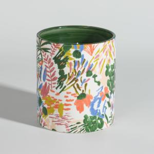 Bougie parfumée en céramique multicolore