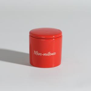 Bougie parfumée en céramique rouge