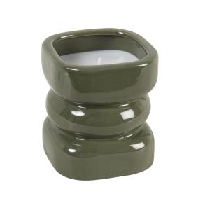 Bougie parfumée en céramique verte