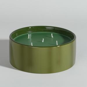 Bougie parfumée en céramique verte