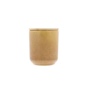 Bougie parfumée en cire de colza ambre H10cm