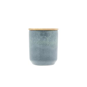 Bougie parfumée en cire de colza bleu foncé H10cm