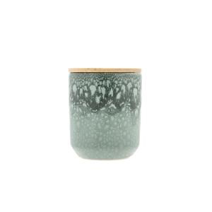 Bougie parfumée en cire de colza vert H10cm