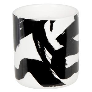 Bougie parfumée en dolomite noire et blanche