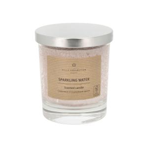 Bougie parfumée en stéarine  rose clair H10cm