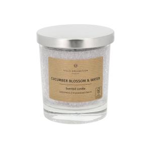 Bougie parfumée en stéarine  violet H10cm