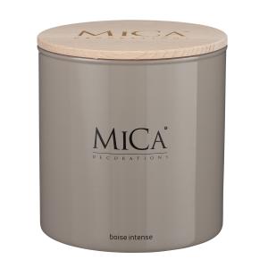 Bougie parfumée en verre taupe