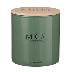 Bougie parfumée en verre vert