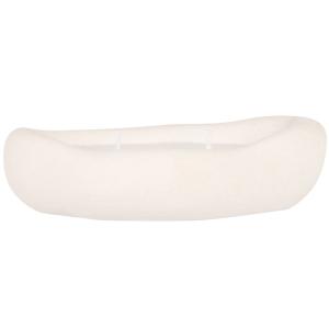 Bougie parfumée galet en dolomite blanche