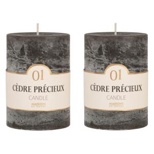 Bougie parfumée gris foncé H10, 330g